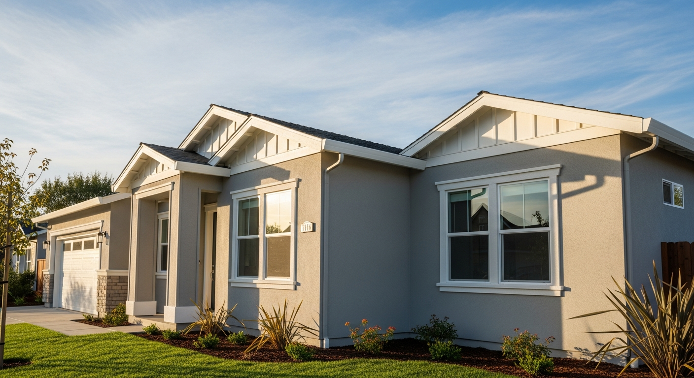 Professionally painted residential exterior in Rohnert Park, CA